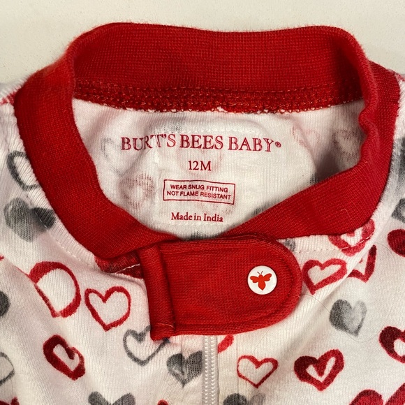 Burt’s Bees Organic Cotton Sleeper Valentine - Picture 2 of 3